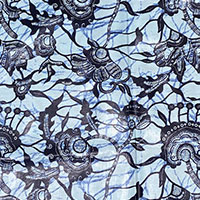 Blue Batik Djembe Hat