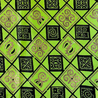 Lime Adinkra Djembe Hat